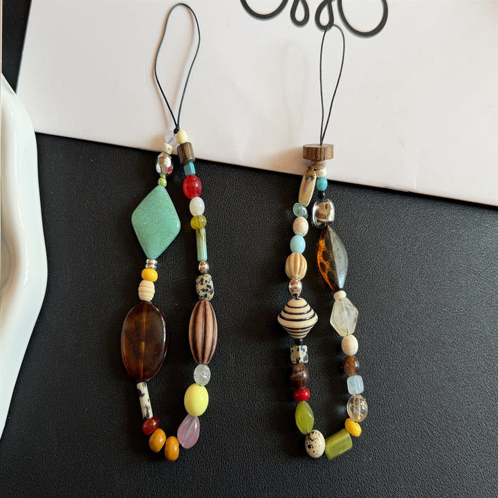 Colorful Artisan Beaded Lanyard Kalsten