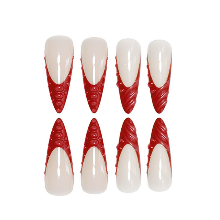 Decorative Sculpted Stiletto Press-On Nails Kalsten