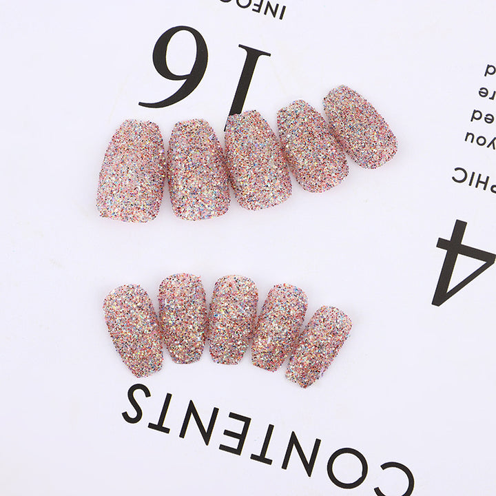 Glittering artificial nails in modern design Kalsten
