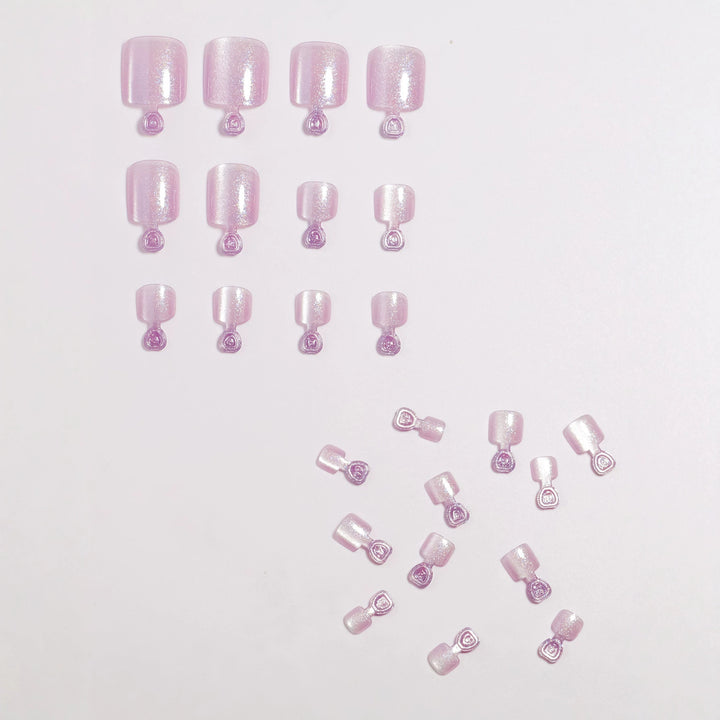 Glimmering Press-On Nail Set Kalsten
