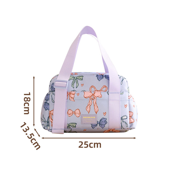 Insulated Lunch Tote with Cute Bow Design Kalsten