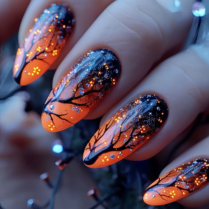 Artistic Night Sky Themed Nail Art Kalsten