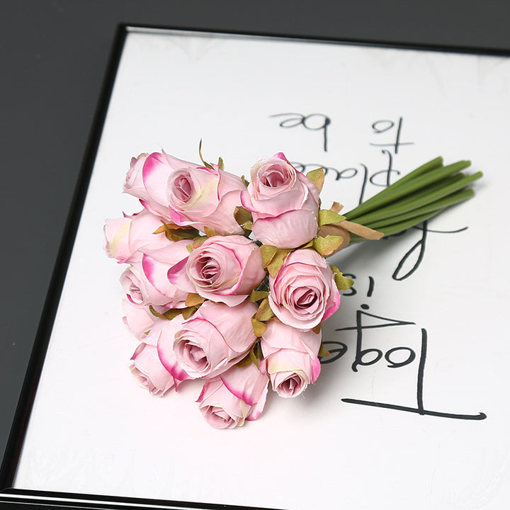 Elegant Faux Rose Bouquet for Home Decor