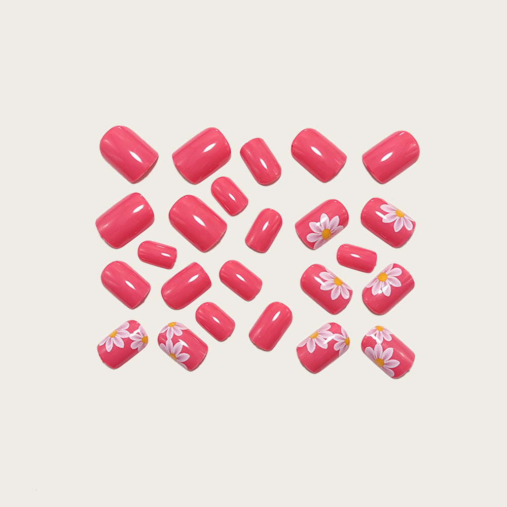 Fake nails with floral design and high-gloss finish Kalsten