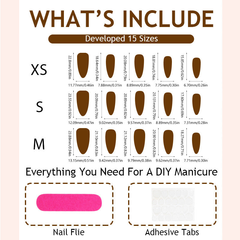 Artificial nail set with elegant embellishments and glittering accents Kalsten