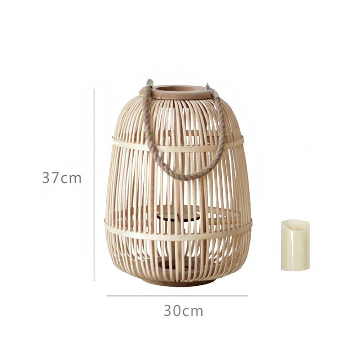 Stylish Rattan Lantern Kalsten