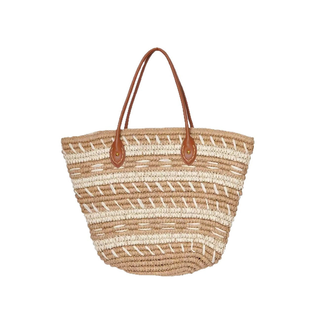Bast-Beach bag with Elegant Structured Design Kalsten