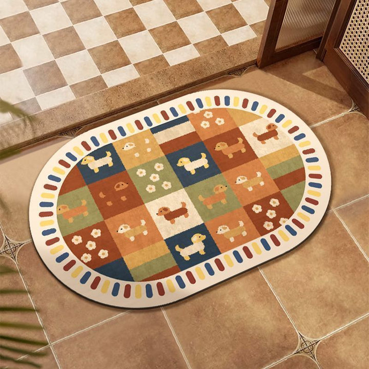 Abstract Patterned Memory Foam Bath Mat Kalsten