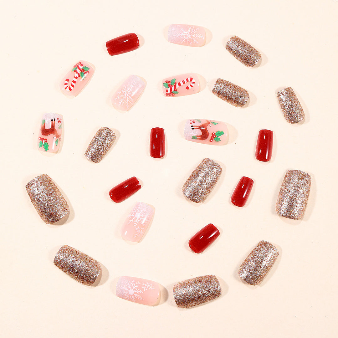 Festive Holiday-Themed Nail Art Extensions Kalsten 1789713372
