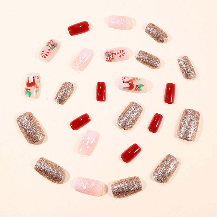 Festive Holiday-Themed Nail Art Extensions Kalsten 1789713372