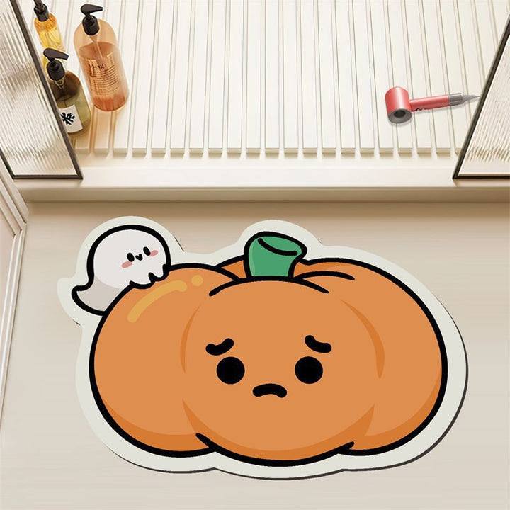 Creative Halloween-Themed Bath Mat
