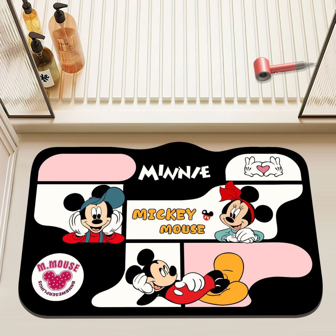 Mickey Mouse Themed Plush Bath Mat