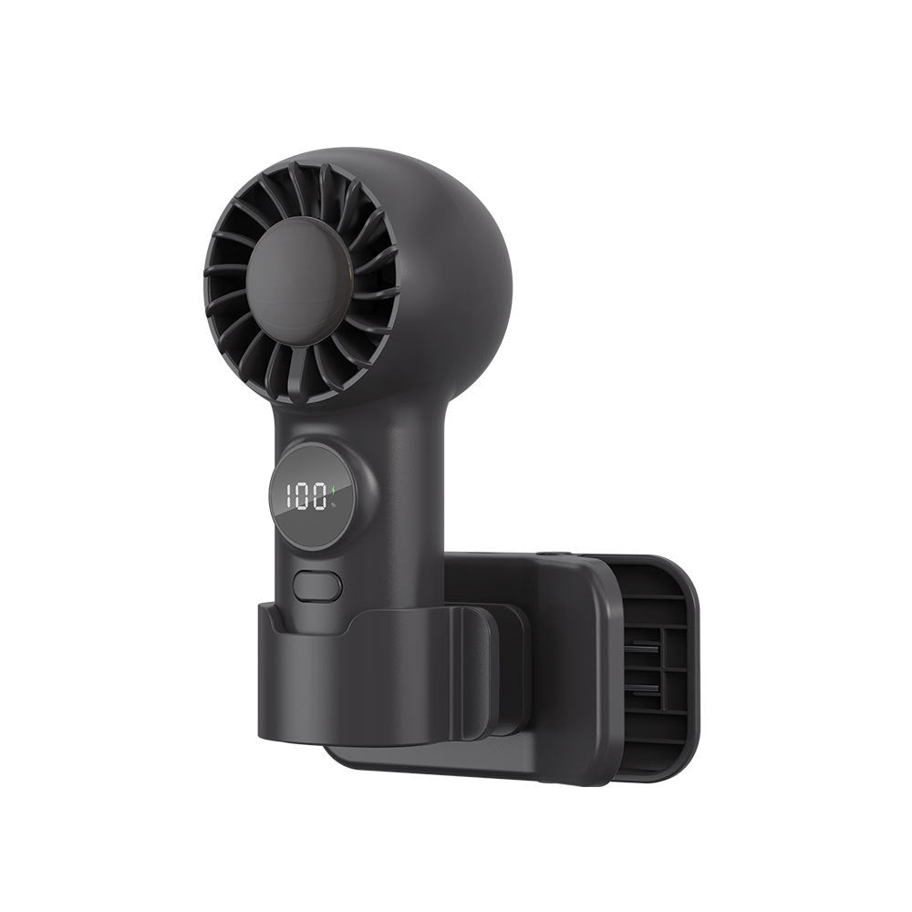 Unisex Mini Digital Display Rechargeable Handheld Fan Kalsten