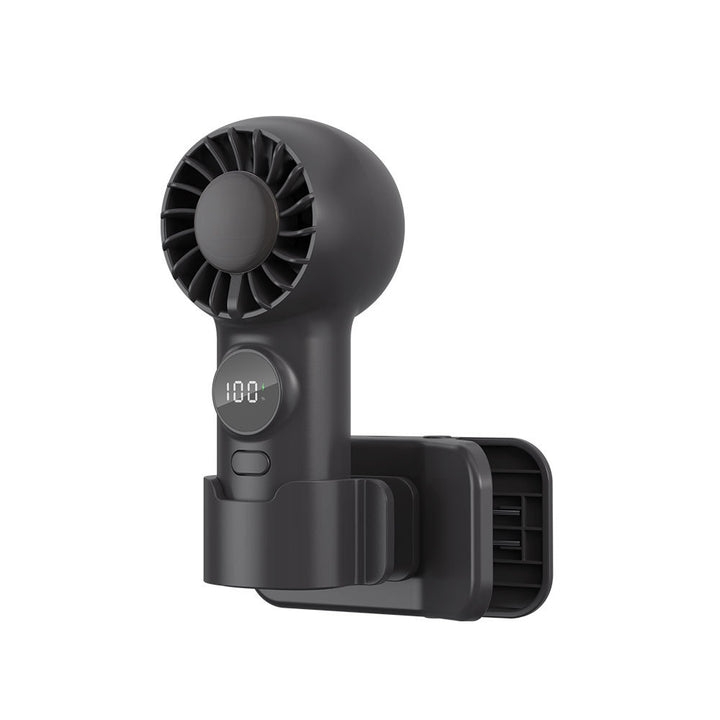 Unisex Mini Digital Display Rechargeable Handheld Fan Kalsten