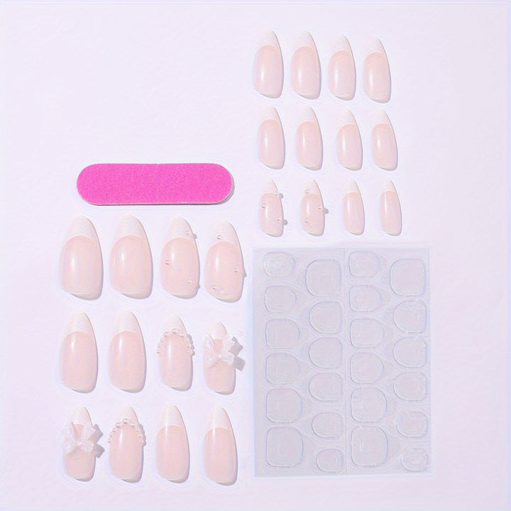 Artificial nail set with elegant decorative elements Kalsten