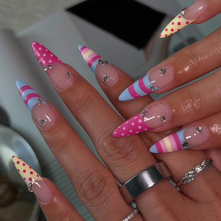 Decorative Stiletto Nail Art Tips Kalsten