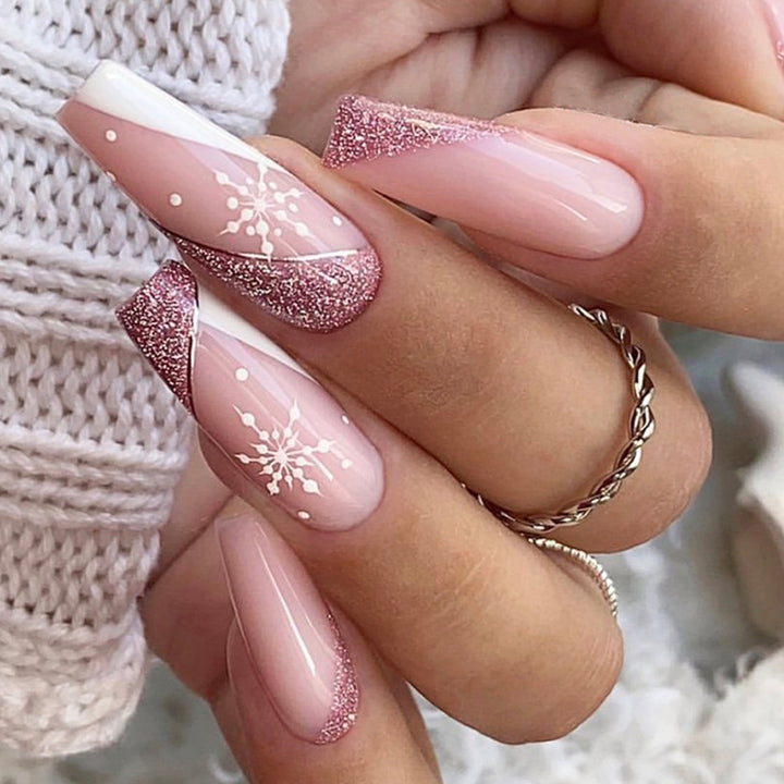 Elegant Stiletto Press-On Nail Set with Unique Design Kalsten