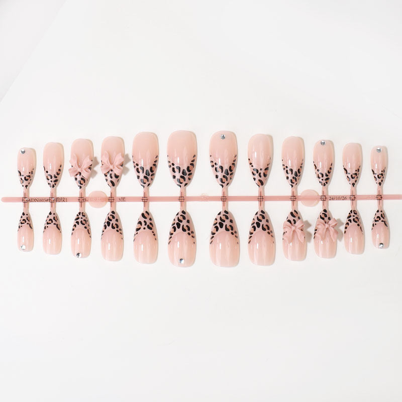 Decorative Leopard Print Press-On Nail Tips Kalsten
