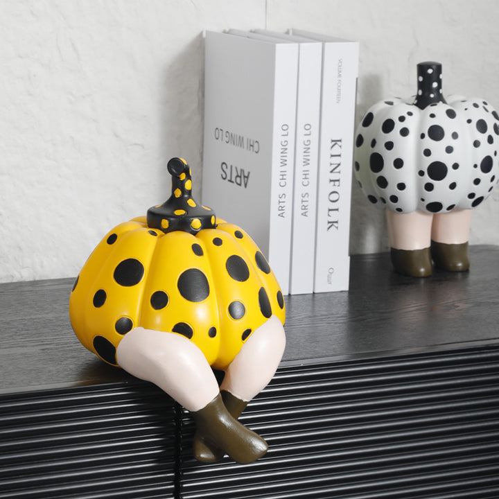 Whimsical Pumpkin Decorative Sculpture