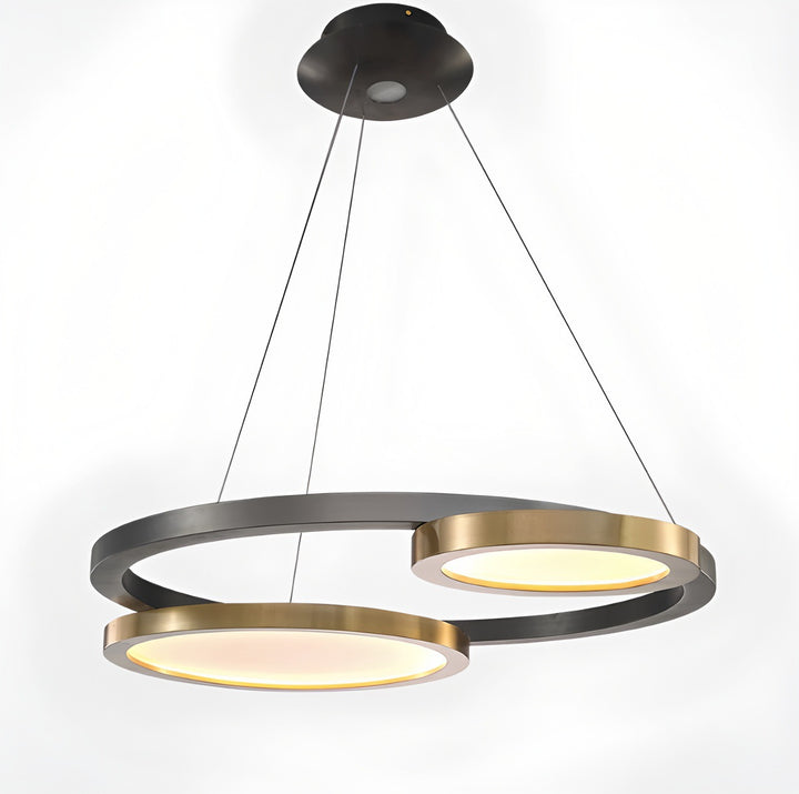 Modern Dual-Circle Pendant Light