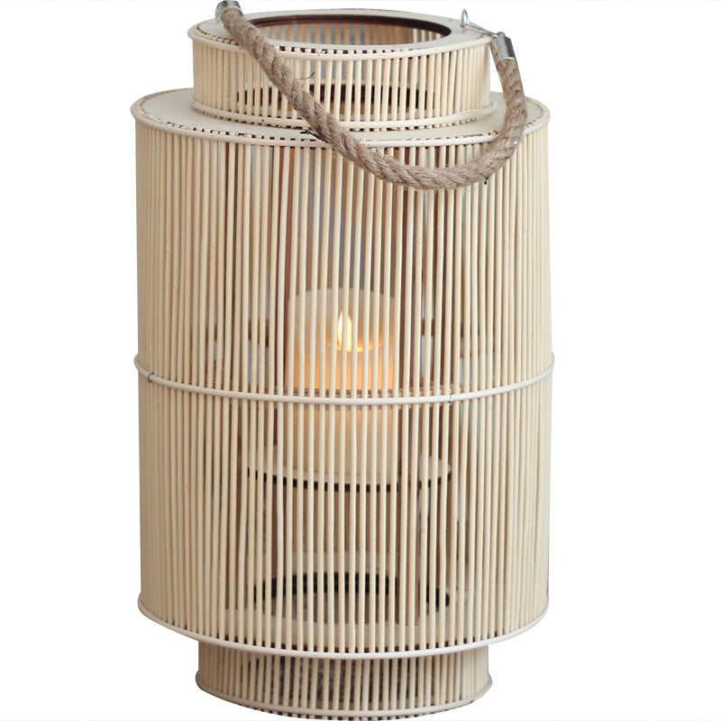 Decorative lantern made of woven material Kalsten