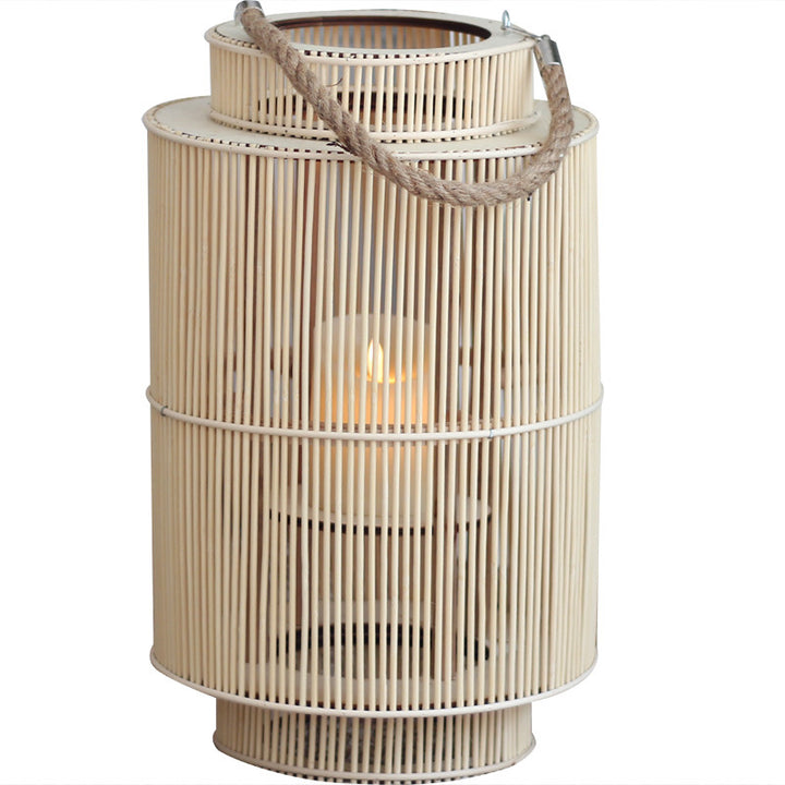 Decorative lantern made of woven material Kalsten