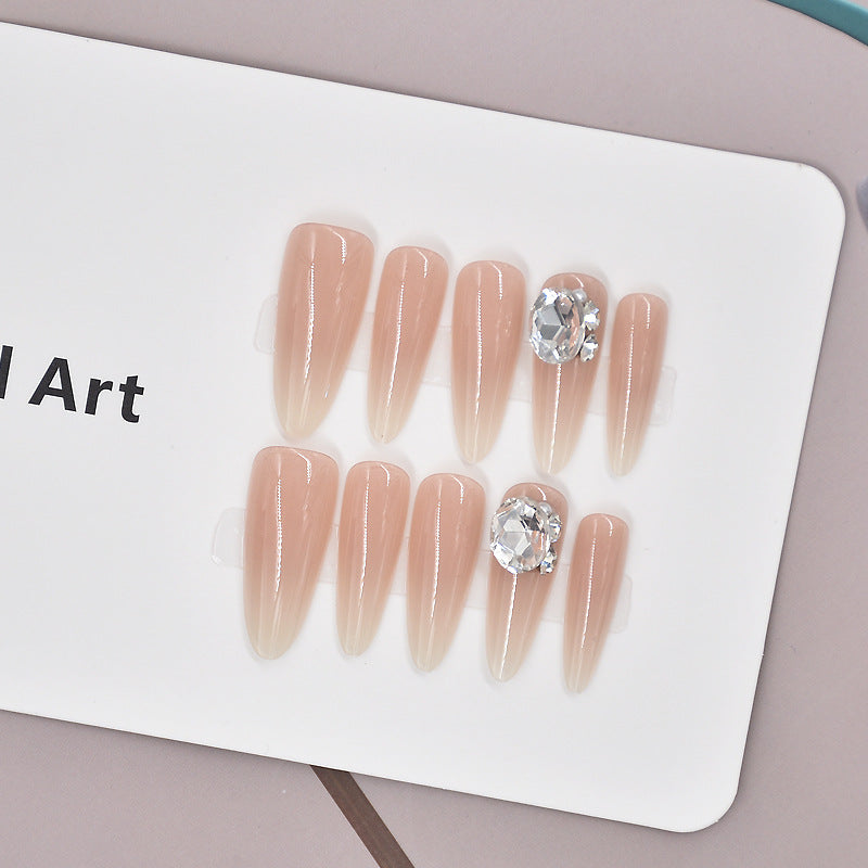 Glamorous Heart-Themed Press-On Nail Set Kalsten
