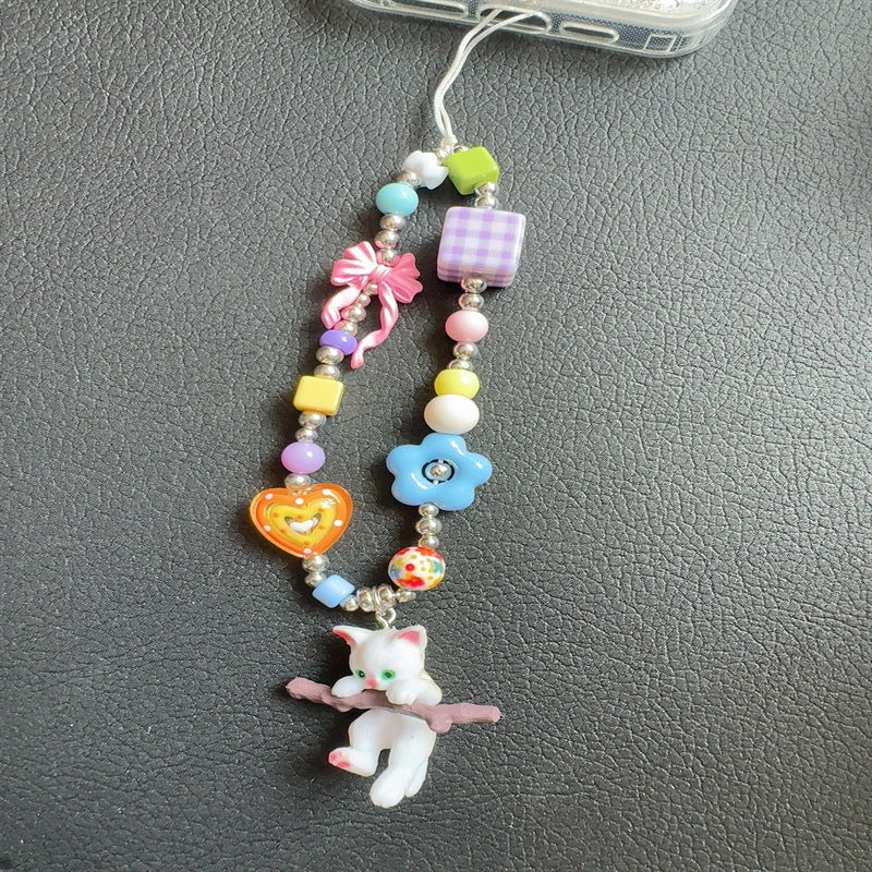 Playful Beaded Phone Charm Lanyard Kalsten