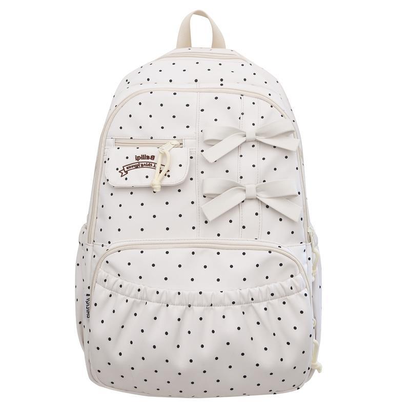 Stylish Polka Dot Backpack
