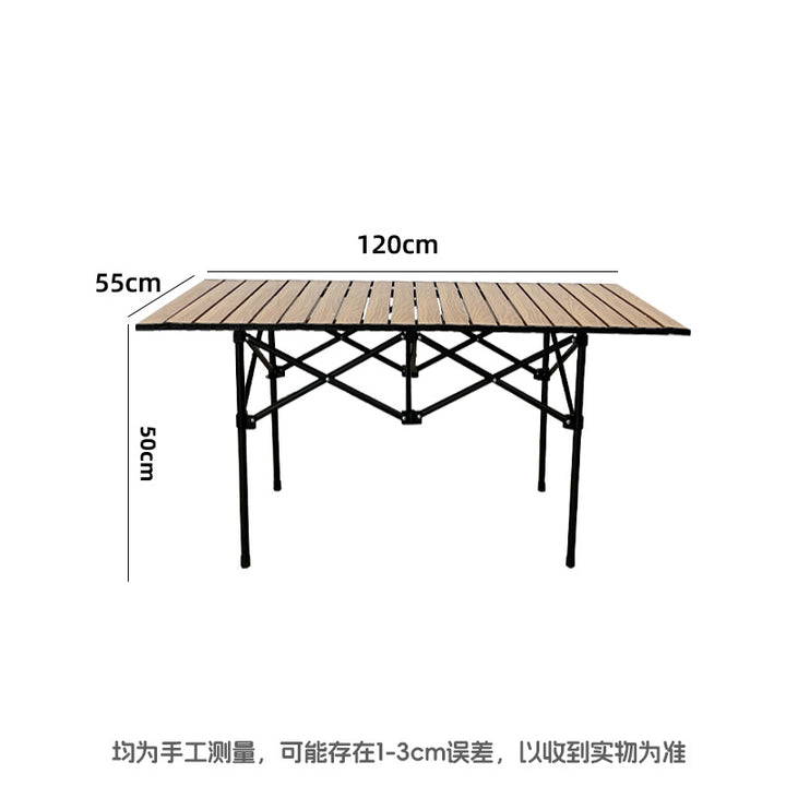 Folding Table With Sturdy Wooden Top Kalsten