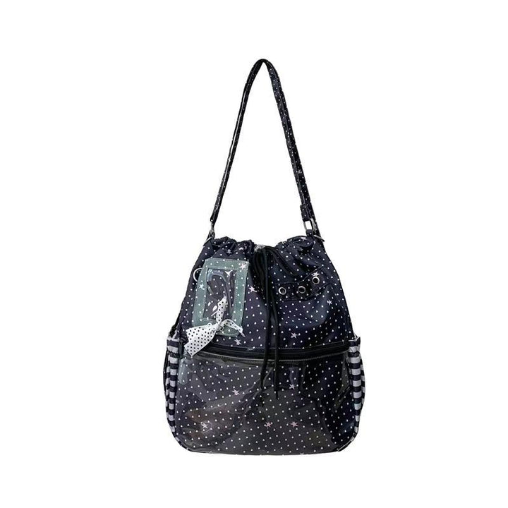 Shoulder bag with practical compartments and playful design Kalsten