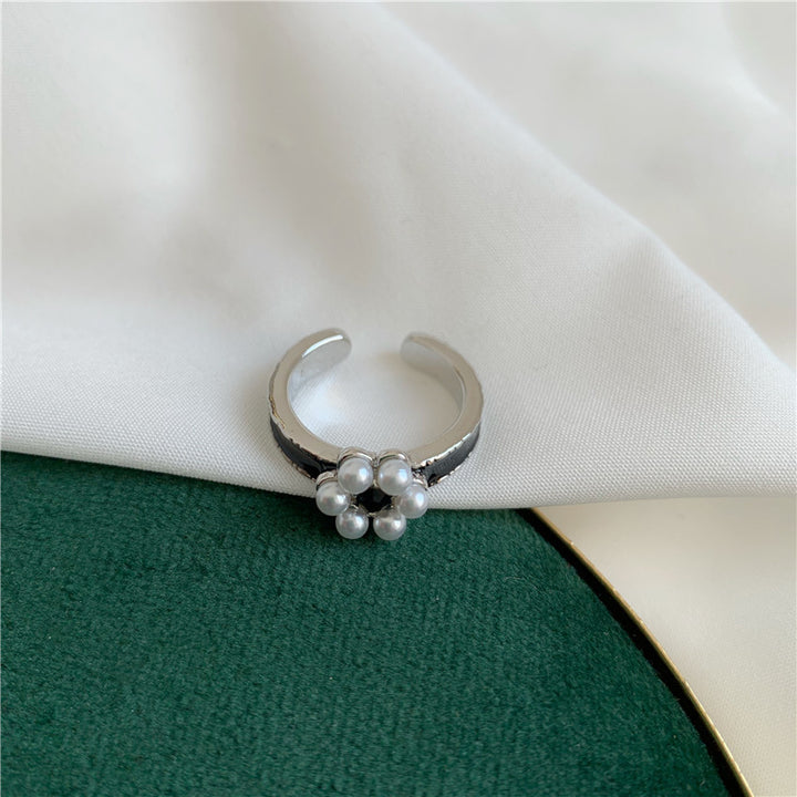 Elegant Vintage Pearl Statement Ring Kalsten