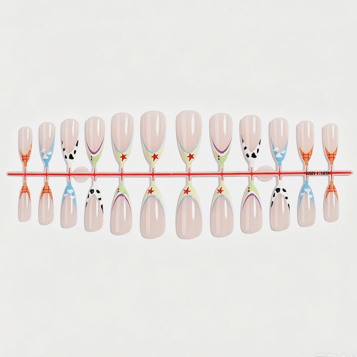 Creative nail art set with colorful designs Kalsten
