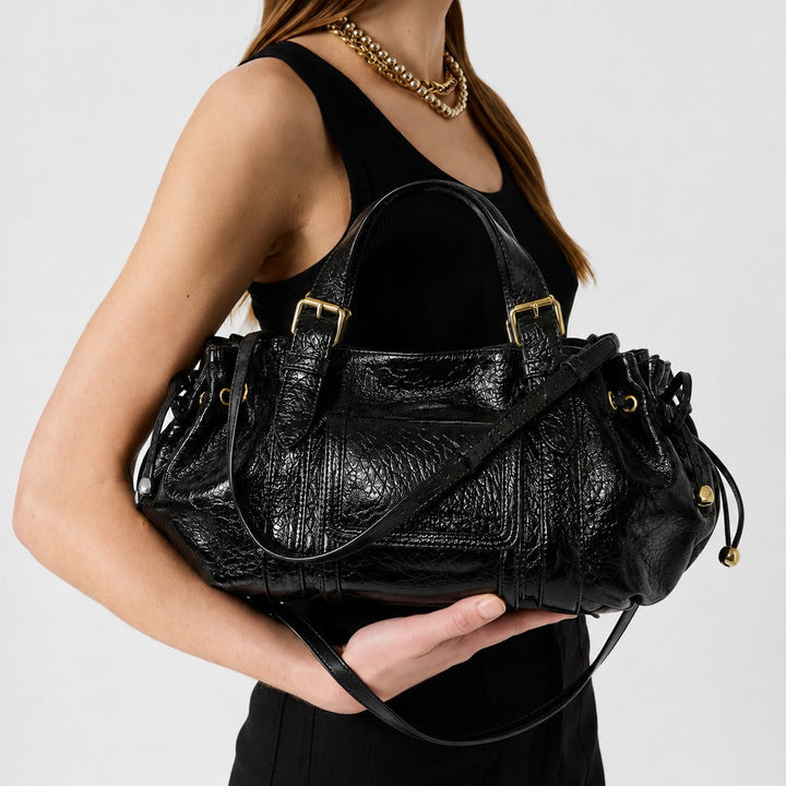Luxurious Textured Leather Handbag