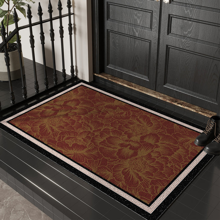 Floral Print Decorative Entry Mat Kalsten