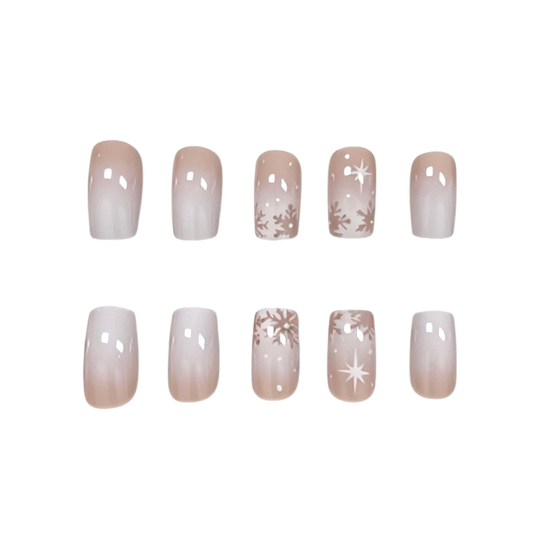 Elegant Frosted Winter Nail Art Enhancements Kalsten