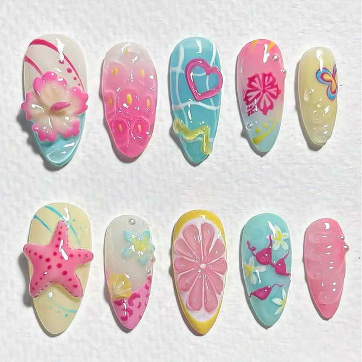 Decorative Nail Tips Set  1790956256