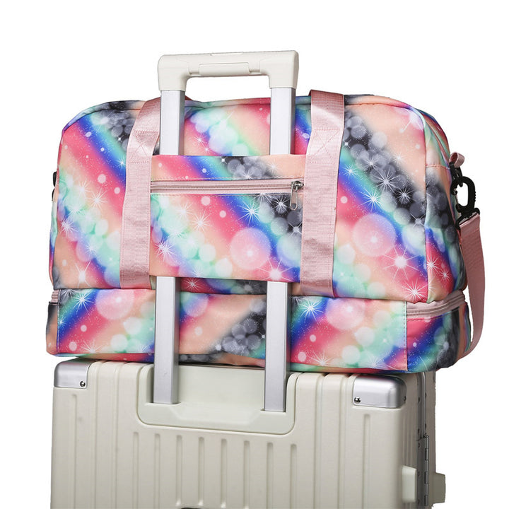 Leisure travel bag with colorful design and multiple compartments Kalsten