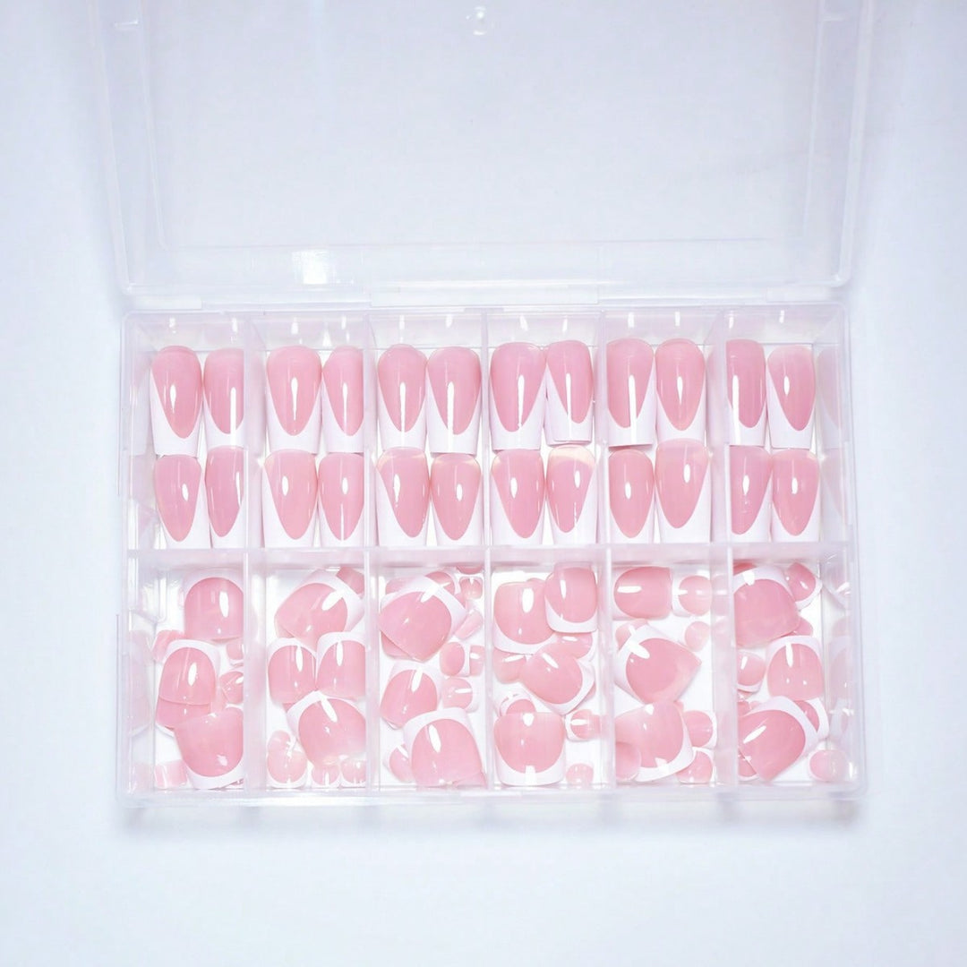 Premium French Tip Press-On Nail Set Kalsten