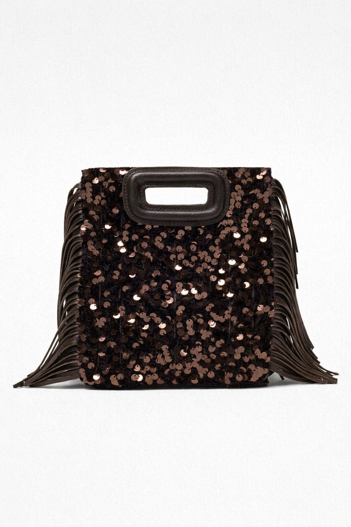 Fringed Sequin Clutch