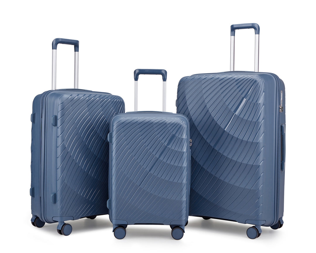 Unisex Premium Textured Hard Shell Luggage Set Kalsten