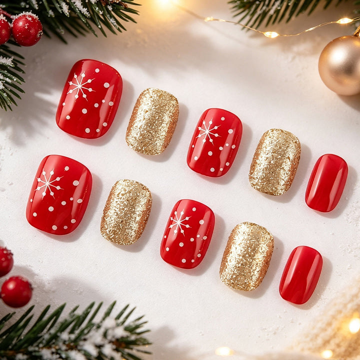 Winter-Themed Gel Nail Art Set Kalsten