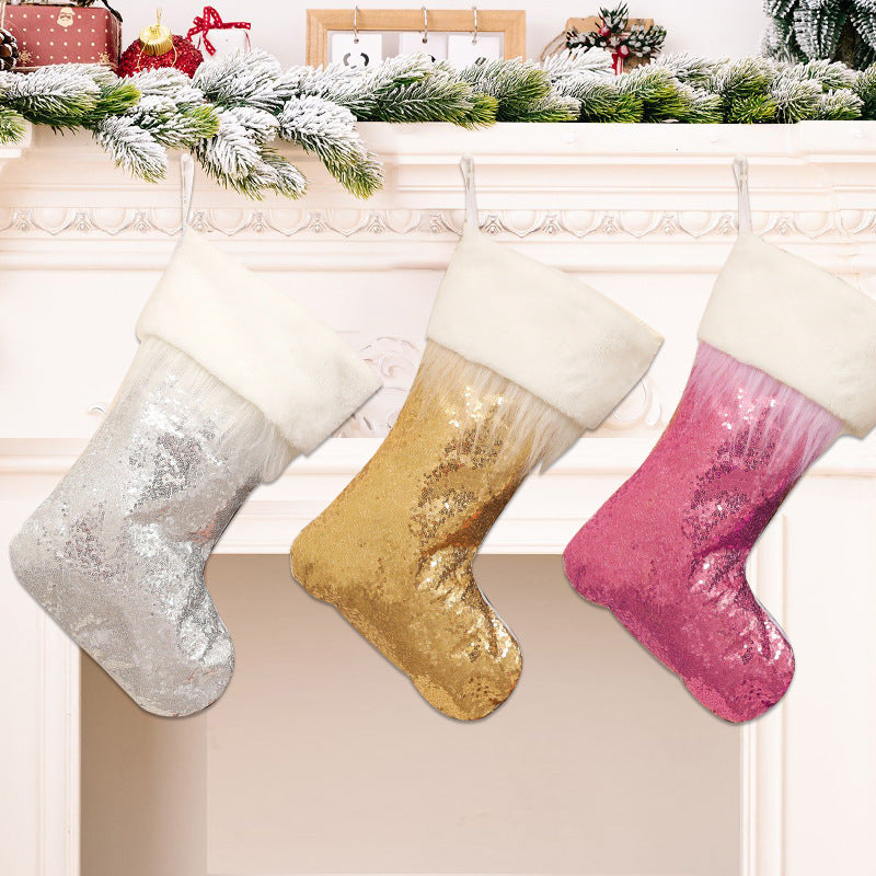 Decorative Sequin Christmas Stockings
