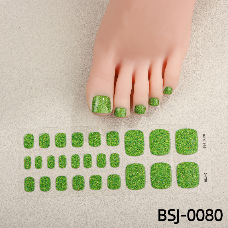 Decorative Glitter Toe Nail Wraps