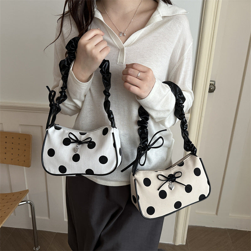 Casual Polka Dot Handbag