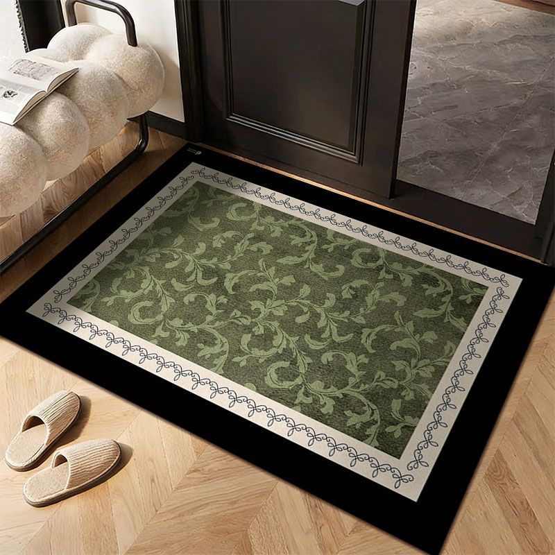 Floral Patterned Entrance Mat