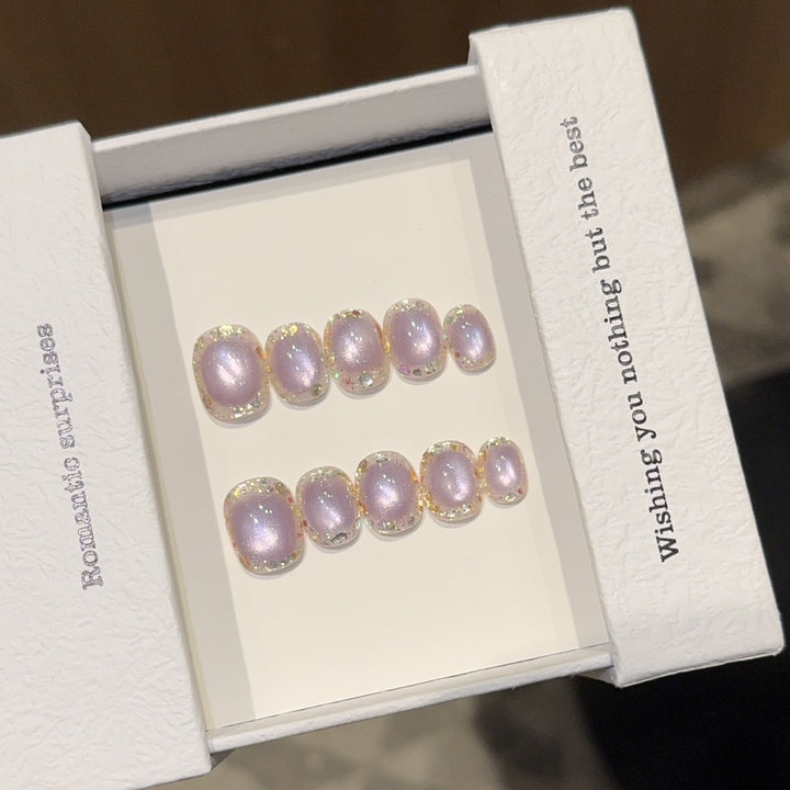 High-quality artificial nail tips with shimmering effect Kalsten