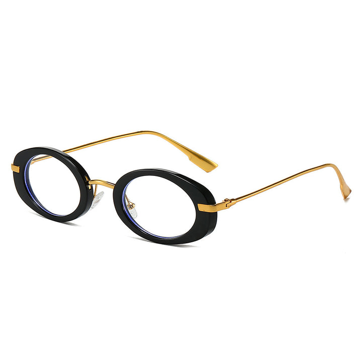 Vintage Oval Sunglasses with Metal Accents Kalsten