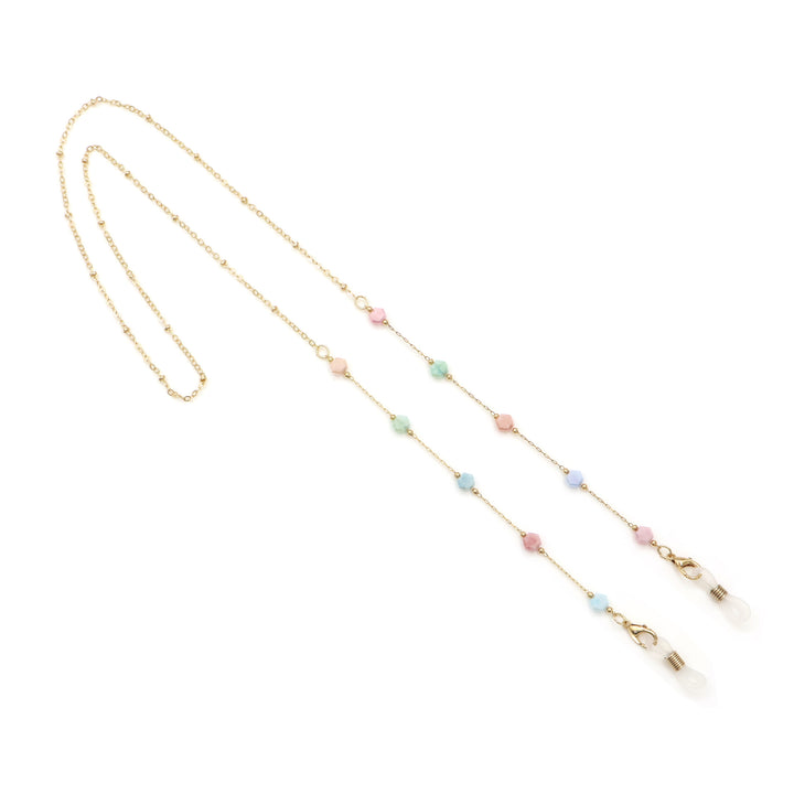Elegant Gold Chain Necklace with Gemstones Kalsten