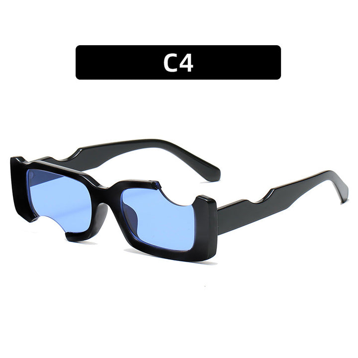 Avant-Garde Futuristic Shield Sunglasses